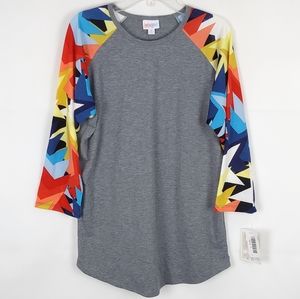 Brand New LuLaRoe T-Shirt Womens M Summer Casual Gorpcore Colorful Preppy